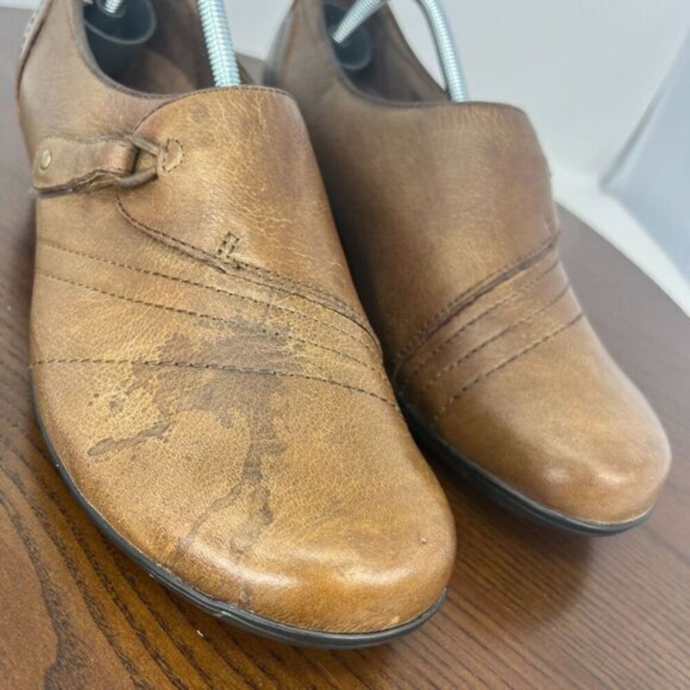 Dansko Franny Shoes Women's 40 / 9.5 Brown Leather Round Toe Slip On 5500160200 - Picture 2 of 16